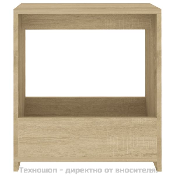 Странична маса, дъб сонома, 50x26x50 см, инженерно дърво