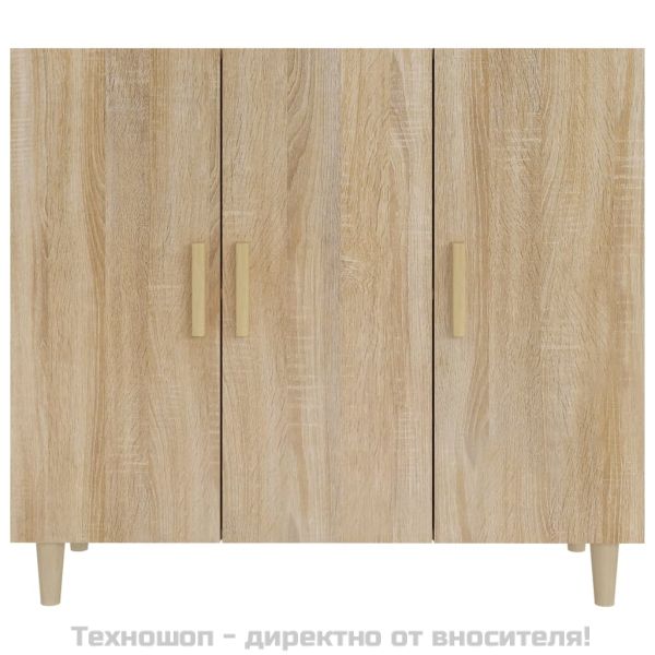 Сайдборд, дъб сонома, 90x34x80 см, инженерно дърво