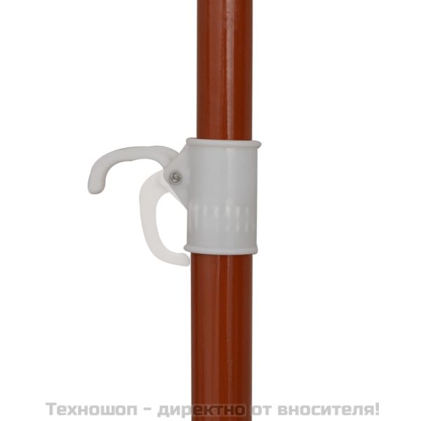 Градински чадър със стоманен прът, 180 см, антрацит