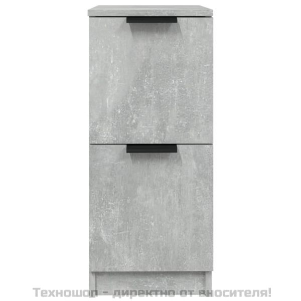 Сайдборди, 2 бр, бетонно сиви, 30x30x70 см, инженерно дърво