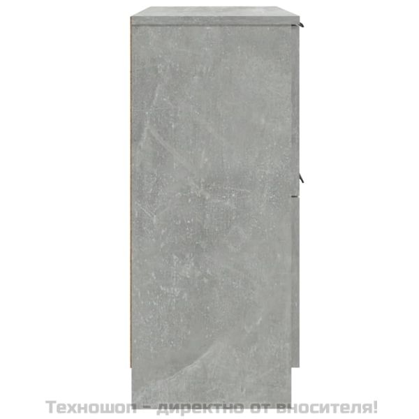 Сайдборди, 2 бр, бетонно сиви, 30x30x70 см, инженерно дърво