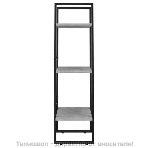 Стелаж за съхранение бетонно сив 60x30x105 см инженерно дърво