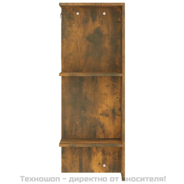 Шкаф за антре, Опушен дъб, 97,5x37x99 см, инженерно дърво