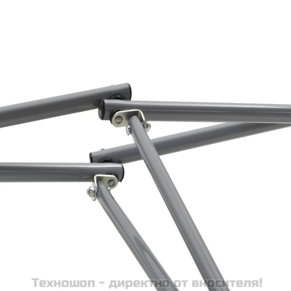 Хамак със сгъваема стойка, кафяв