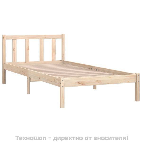 Рамка за легло, бор масив, 90x190 см, Single
