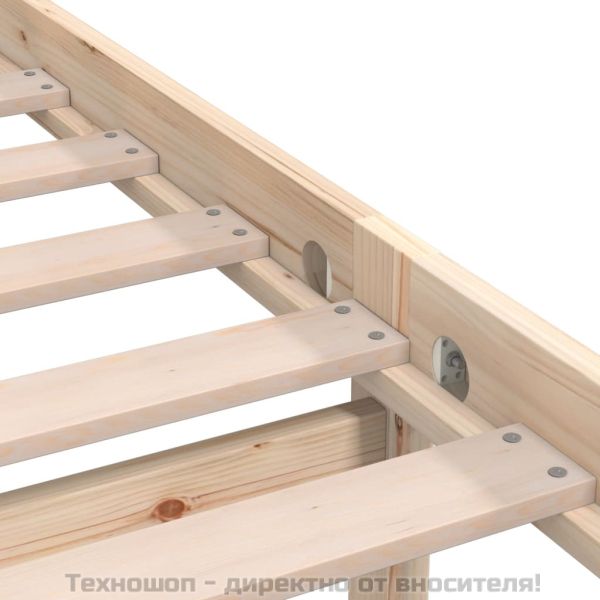 Рамка за легло, бор масив, 90x190 см, Single