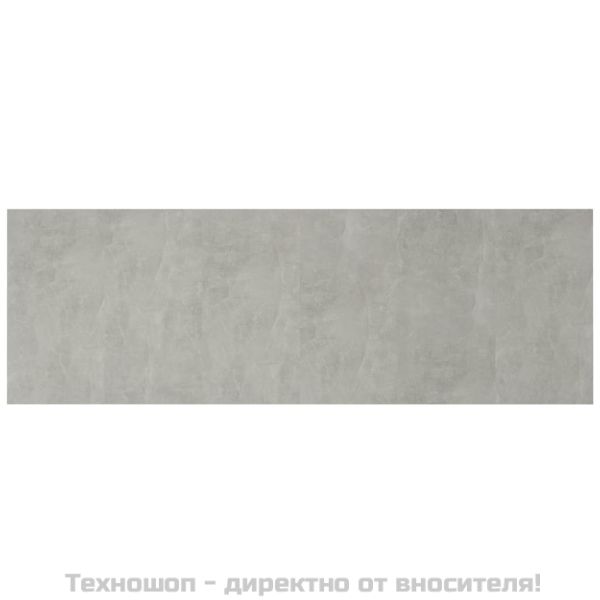 Стенна табла за легло бетонно сив 240x1,5x80 см инженерно дърво