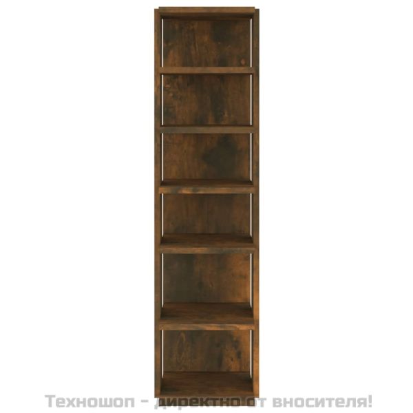 Шкафове за обувки 2 бр опушен дъб 25x27x102 см инженерно дърво