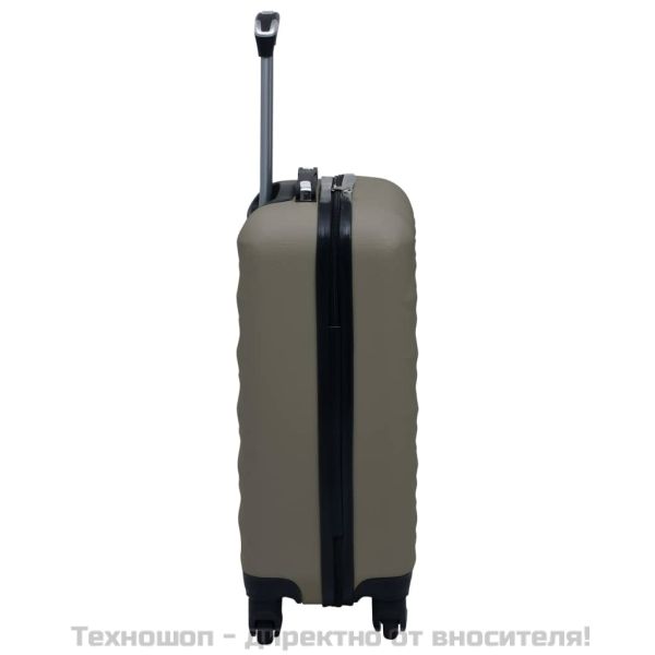 Твърд куфар с колелца, антрацит, ABS