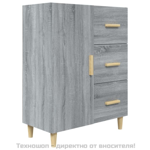 Сайдборд, сив сонома, 69,5x34x90 см, инженерно дърво