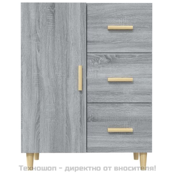 Сайдборд, сив сонома, 69,5x34x90 см, инженерно дърво