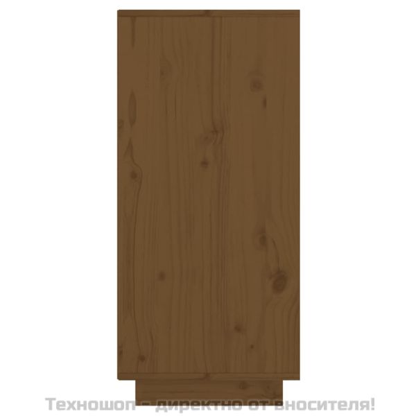 Сайдборд, меденокафяв, 60x34x75 см, бор масив