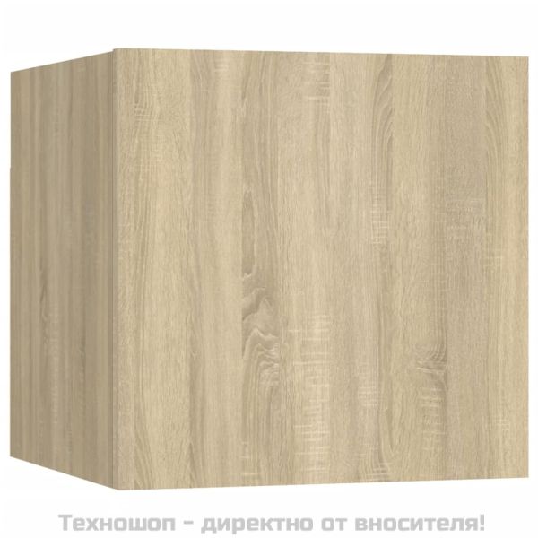 ТВ шкаф за стенен монтаж, дъб сонома, 30,5x30x30 см