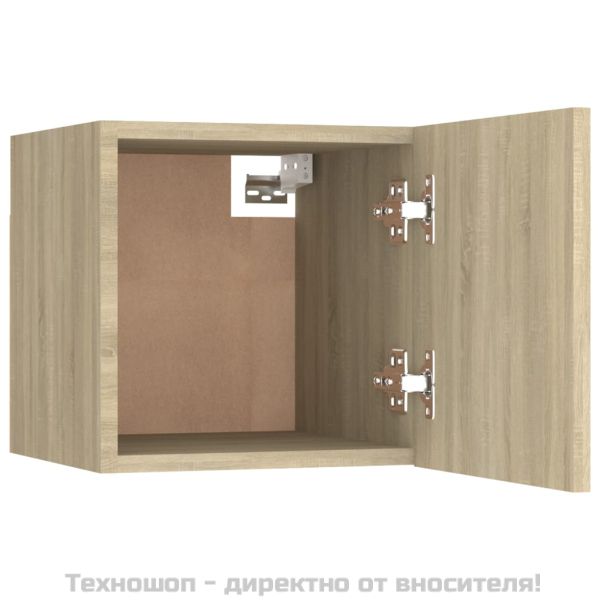 ТВ шкаф за стенен монтаж, дъб сонома, 30,5x30x30 см