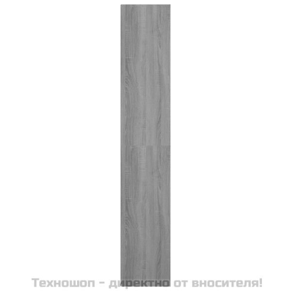Библиотека, сив сонома, 36x30x171 см, инженерно дърво