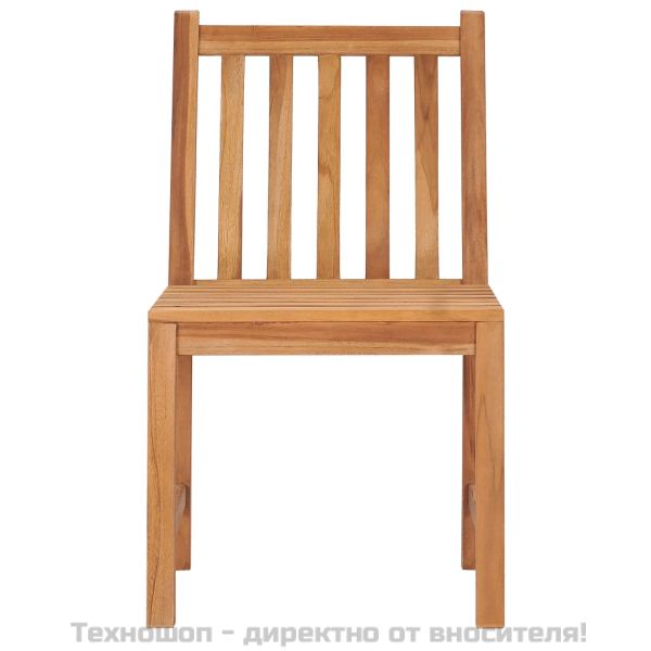 Градински комплект за хранене, 7 части, 150x90 см, масивно тиково дърво