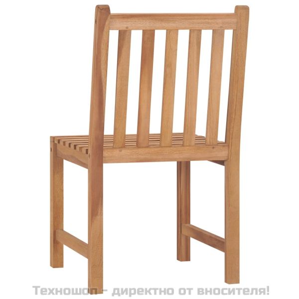 Градински комплект за хранене, 7 части, 150x90 см, масивно тиково дърво