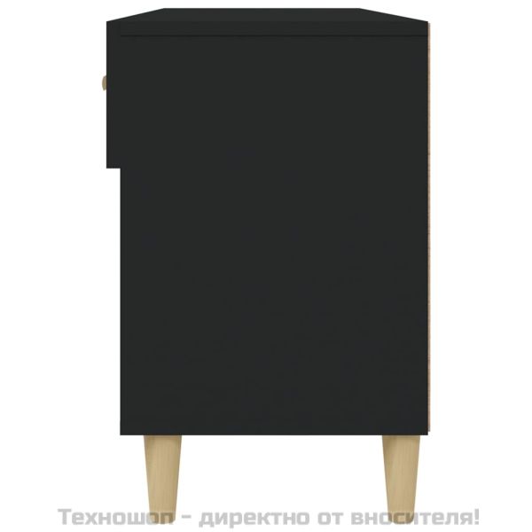 Шкаф за обувки, бял, 102x35x55 см, инженерно дърво