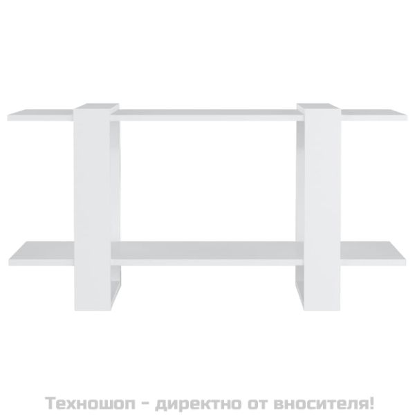 Библиотека, бяла, 100x30x51 см, инженерно дърво