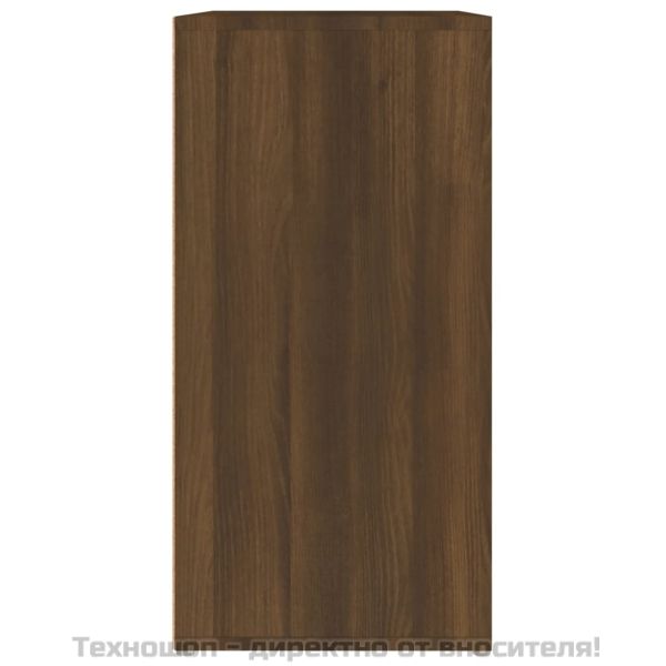 Шкаф за обувки, кафяв дъб, 60x35x70 см, инженерно дърво