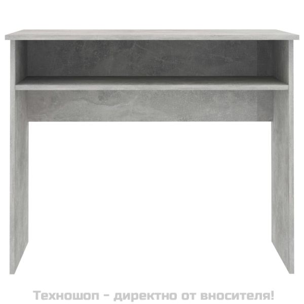 Бюро, бетонно сиво, 90x50x74 см, инженерно дърво