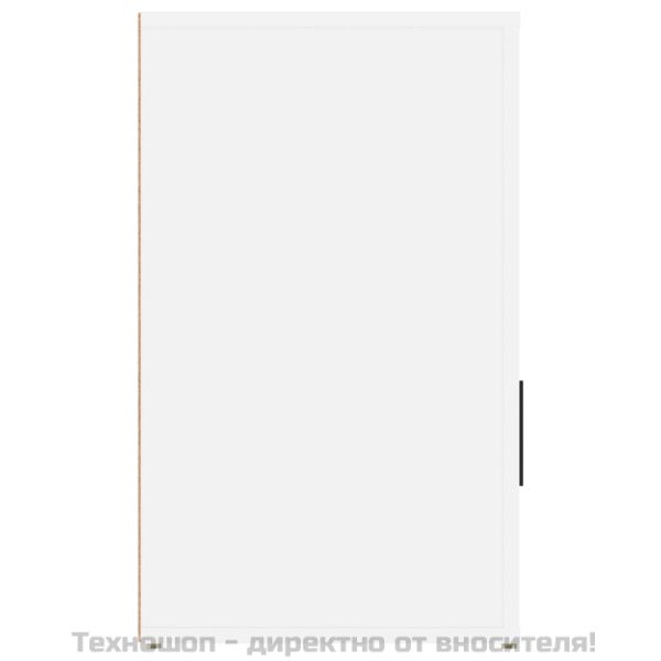 Нощно шкафче, бяло, 50x36x60 см, инженерно дърво