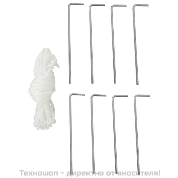 Шатра за партита с 8 мрежести стени, 9х3 м