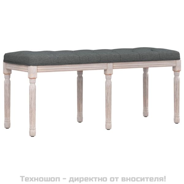 Пейка, тъмносива, 110x40x49 см, текстил