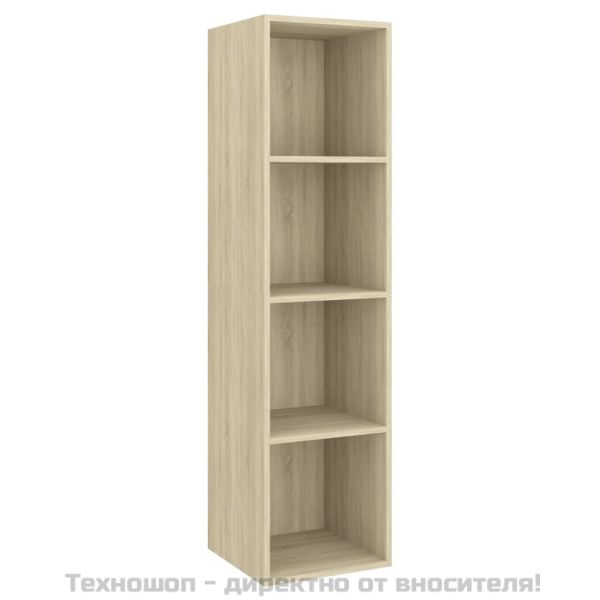 ТВ шкаф за стенен монтаж, дъб сонома, 37x37x142,5 см