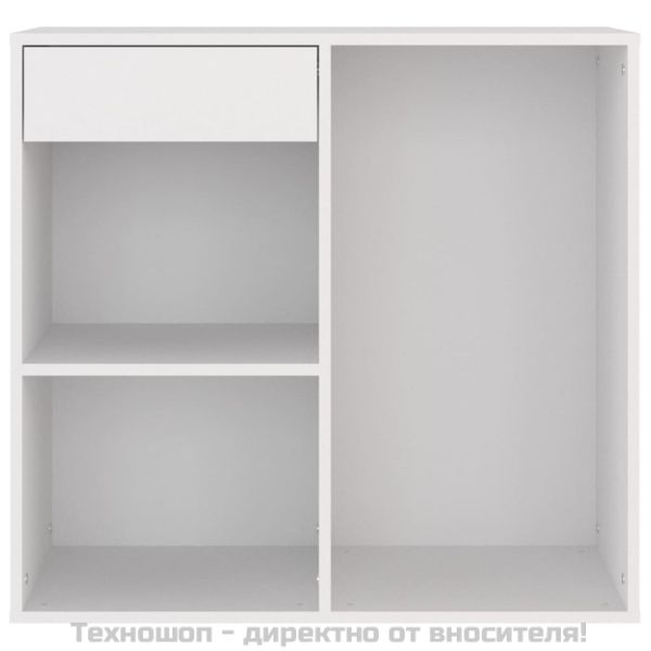 Козметичен шкаф, бял, 80x40x75 см, инженерно дърво