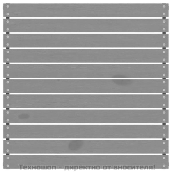 Градинска табуретка, сива, борово дърво масив