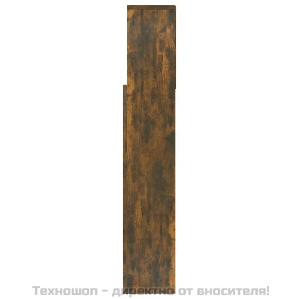 Табла за легло тип шкаф, опушен дъб, 160x19x103,5 см