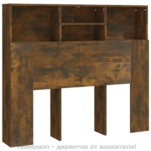 Табла за легло тип шкаф, опушен дъб, 120x19x103,5 см