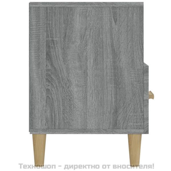 ТB шкаф, сив сонома, 102x36x50 см, инженерно дърво
