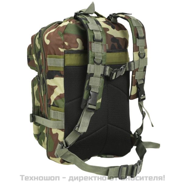 Раница, войнишки стил, 50 л, камуфлажна