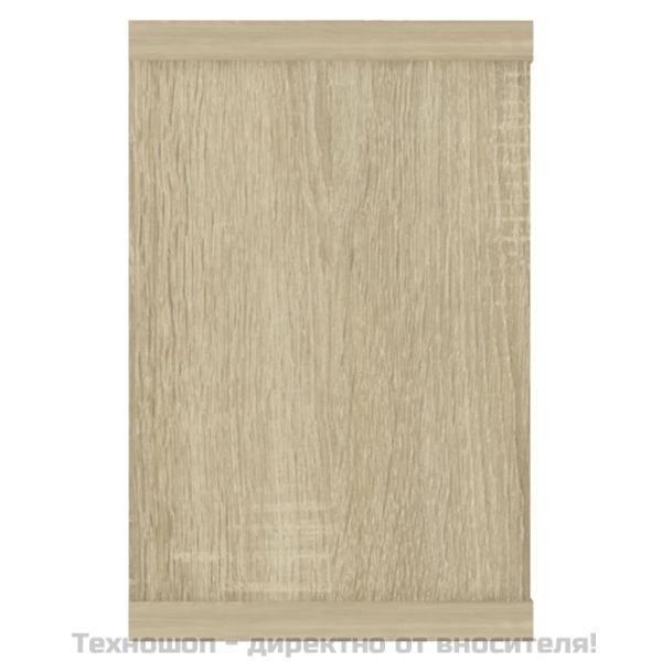 Стенни кубични рафтове, 6 бр, дъб сонома, 60x15x23 см