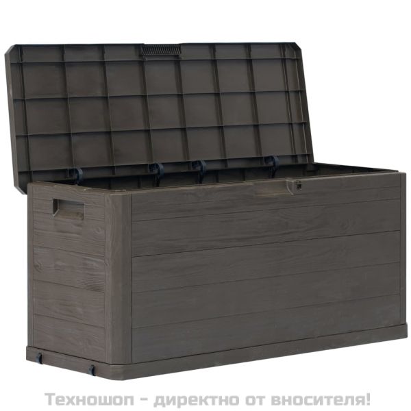 Градинска кутия за съхранение, 280 л, кафява