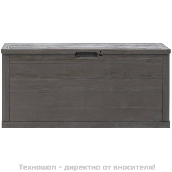 Градинска кутия за съхранение, 280 л, кафява