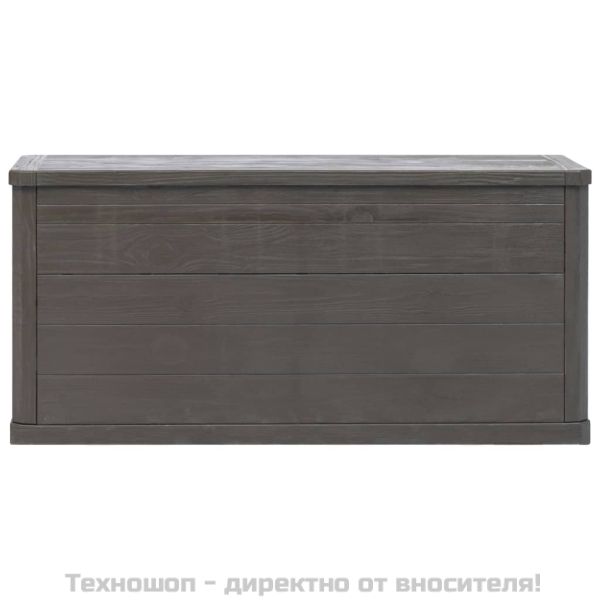 Градинска кутия за съхранение, 280 л, кафява
