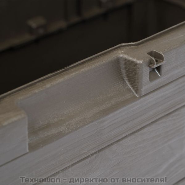 Градинска кутия за съхранение, 280 л, кафява