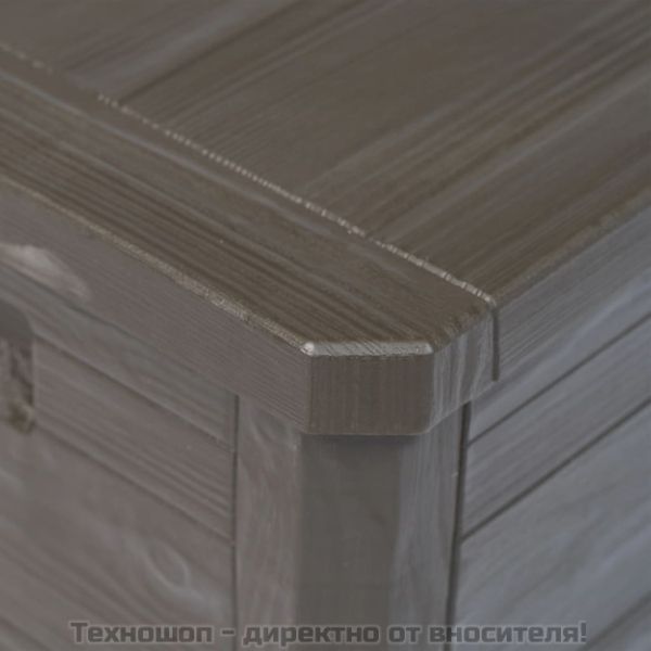 Градинска кутия за съхранение, 280 л, кафява