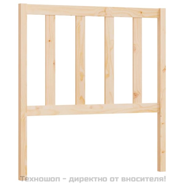 Горна табла за легло, 96x4x100 см, бор масив