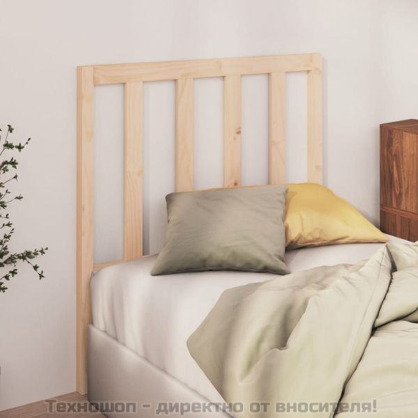 Горна табла за легло, 96x4x100 см, бор масив