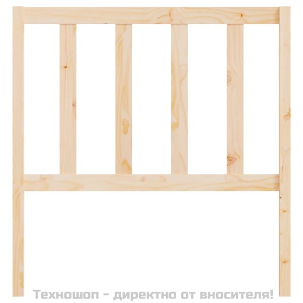 Горна табла за легло, 96x4x100 см, бор масив