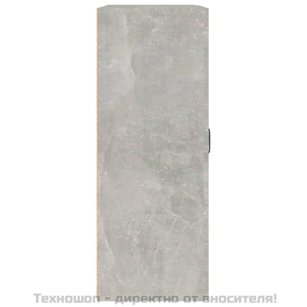 Окачен стенен шкаф, бетонно сиво, 69,5x32,5x90 см