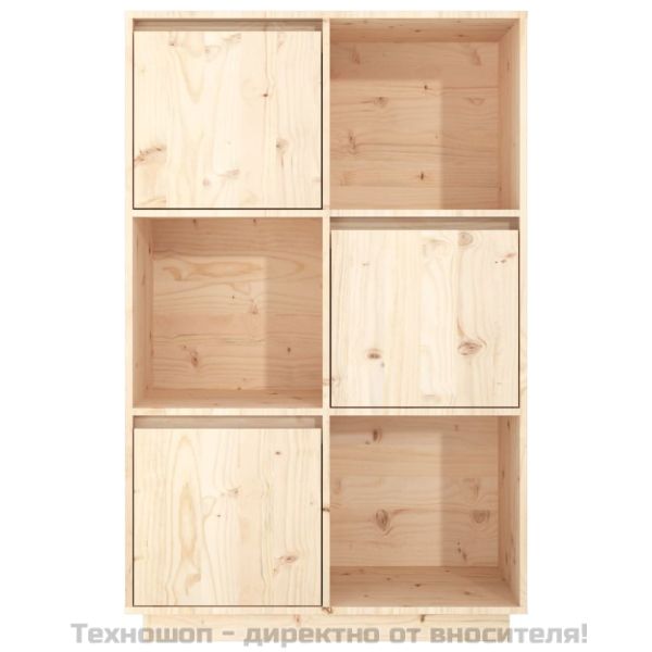 Висок шкаф, 74x35x117 см, борово дърво масив