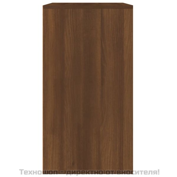 Козметичен шкаф, кафяв дъб, 80x40x75 см, инженерно дърво