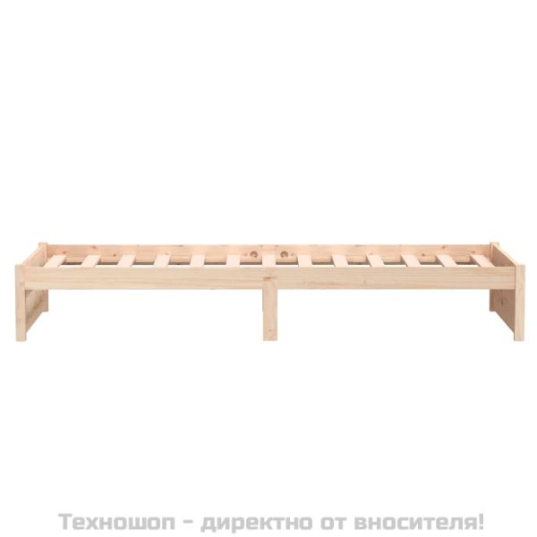 Рамка за легло, масивно дърво, 75x190 см, Small Single