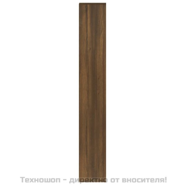 Библиотека, кафяв дъб, 155x24x160 см