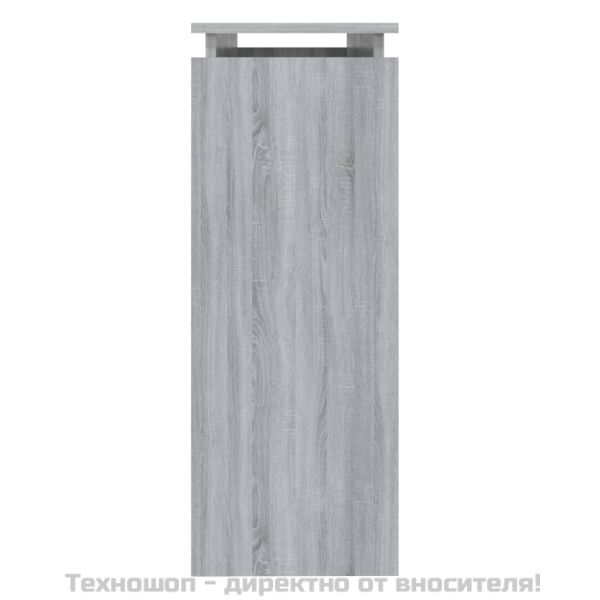 Конзолна маса, сив сонома, 102x30x80 см, инженерно дърво